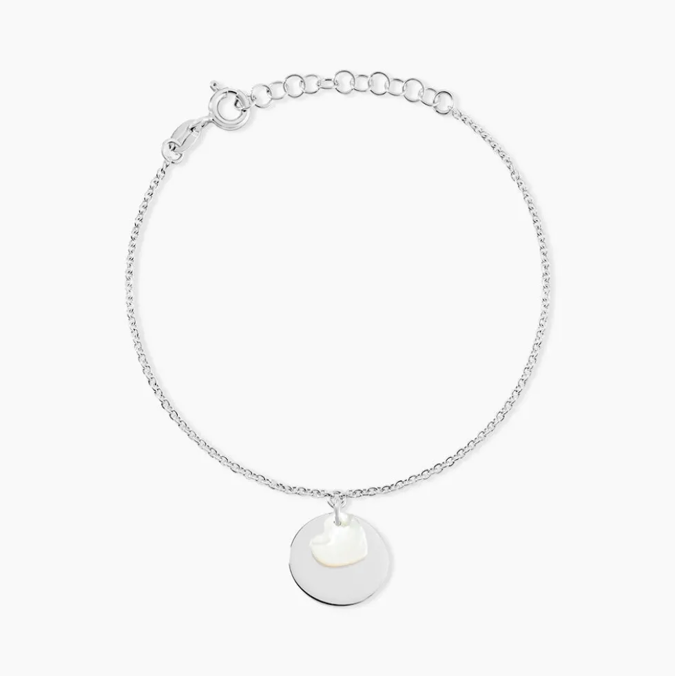Bracelet Argent Blanc Tana Nacre