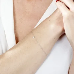 Bracelet Argent Constantin Argent Blanc Oxyde