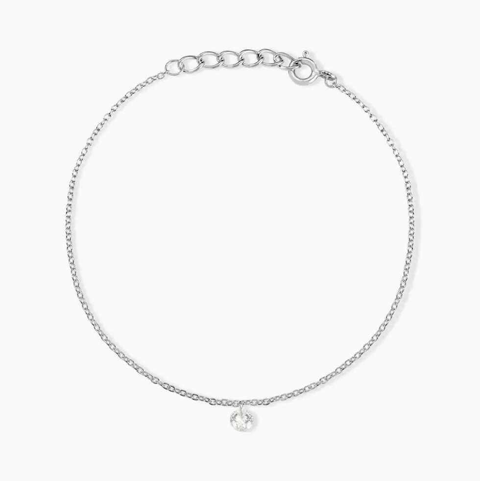 Bracelet Argent Constantin Argent Blanc Oxyde