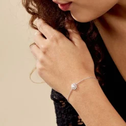 Bracelet Argent Kabibi Oxydes De Zirconium