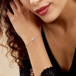 Bracelet Argent Kabibi Oxydes De Zirconium