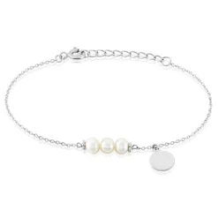 Bracelet Argent Letinno Perles