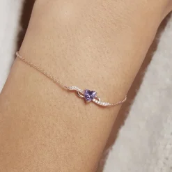 Bracelet Argent Rose Avalon Oxyde De Zirconium