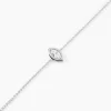 Bracelet Arone Argent Blanc Oxyde De Zirconium