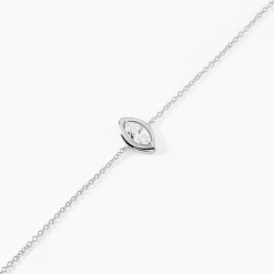 Bracelet Arone Argent Blanc Oxyde De Zirconium
