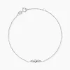 Bracelet Art Deco Or Blanc Diamant