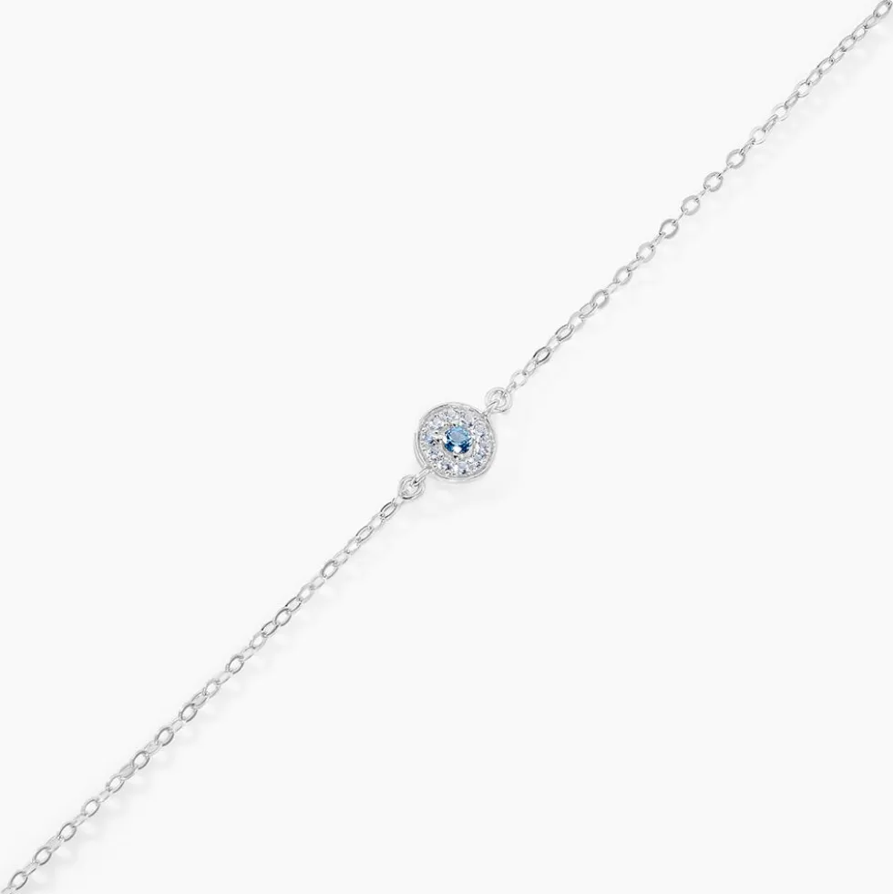 Bracelet Auxana Argent Blanc Oxyde De Zirconium