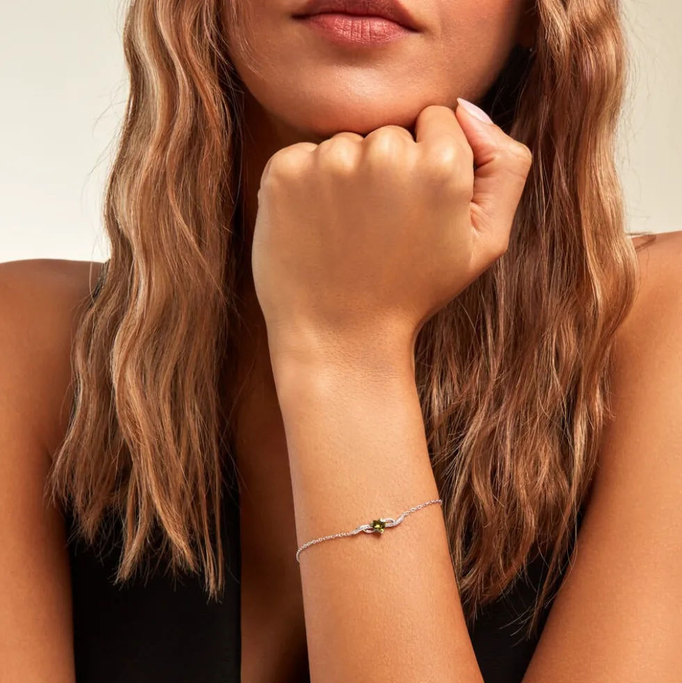 Bracelet Avalon Argent Blanc Oxyde De Zirconium