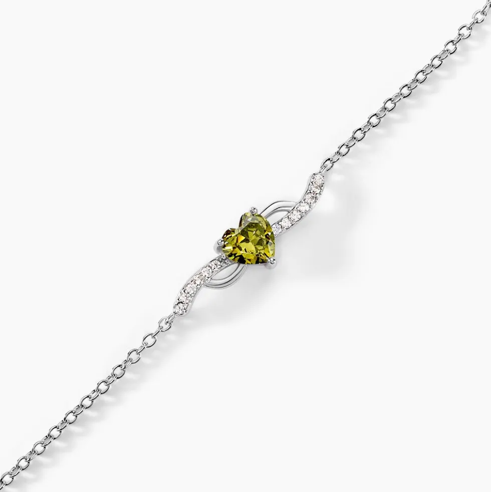 Bracelet Avalon Argent Blanc Oxyde De Zirconium