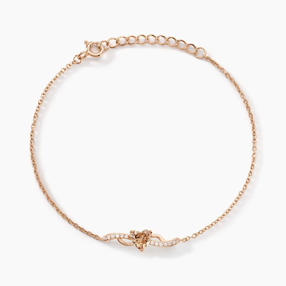 Bracelet Avalon Argent Rose Oxyde De Zirconium