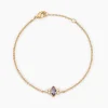 Bracelet Azel Plaque Or Jaune Oxyde De Zirconium