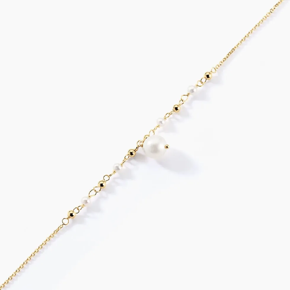 Bracelet Bindy Or Jaune Perle De Culture