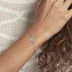Bracelet Blandine Argent Blanc
