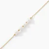 Bracelet Bron Or Jaune Perle De Culture