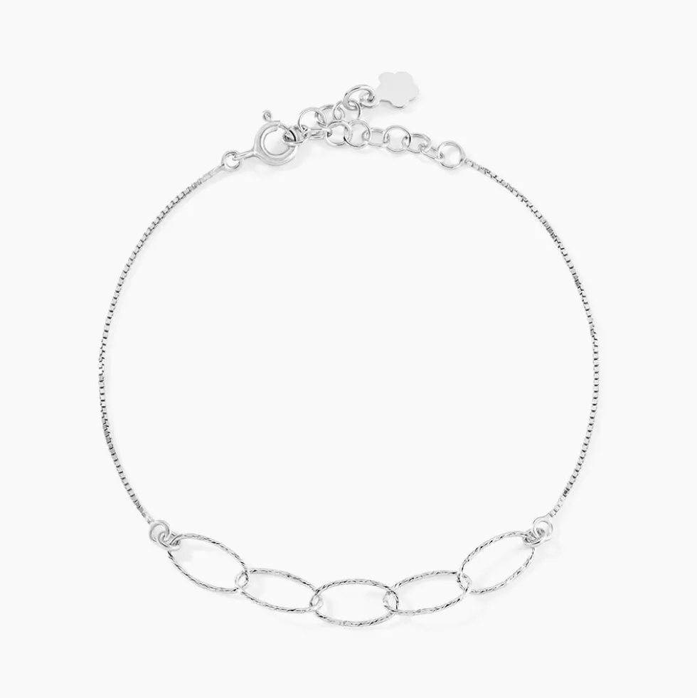 Bracelet Bulle Argent Blanc