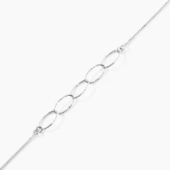 Bracelet Bulle Argent Blanc