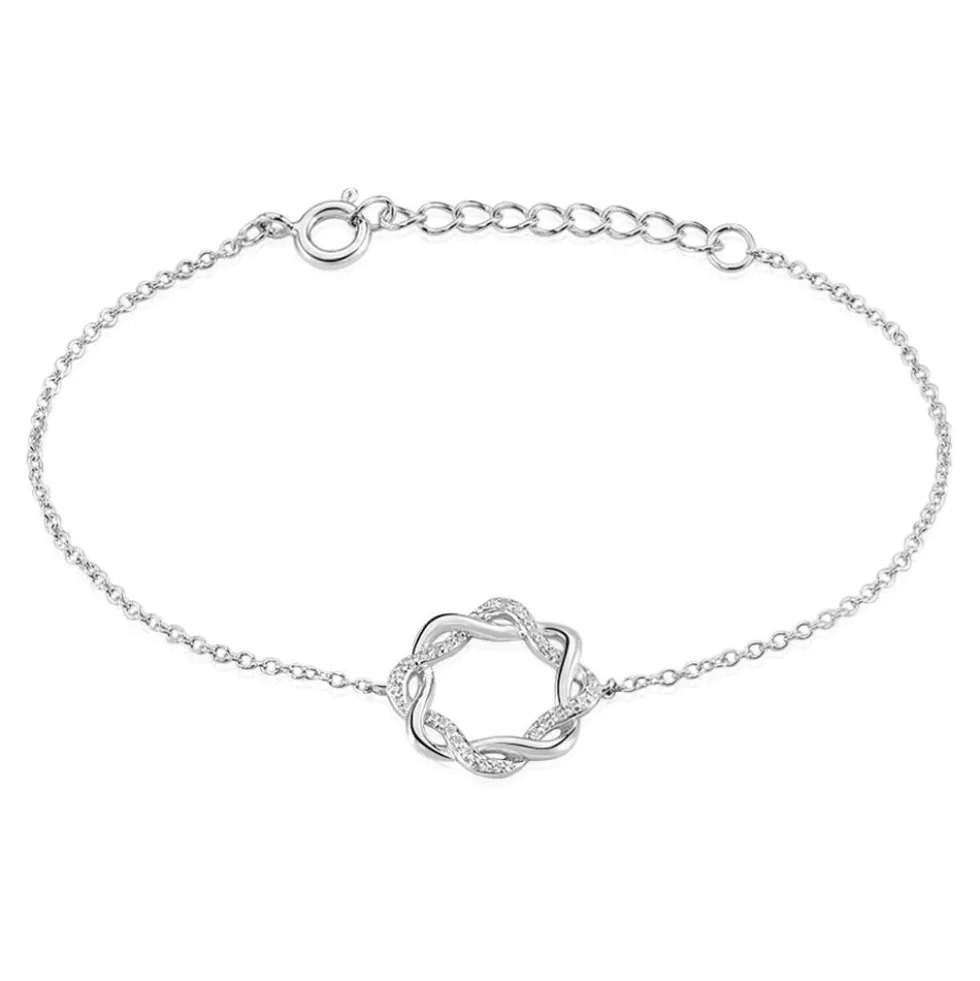 Bracelet Calandra Argent Blanc Oxyde De Zirconium