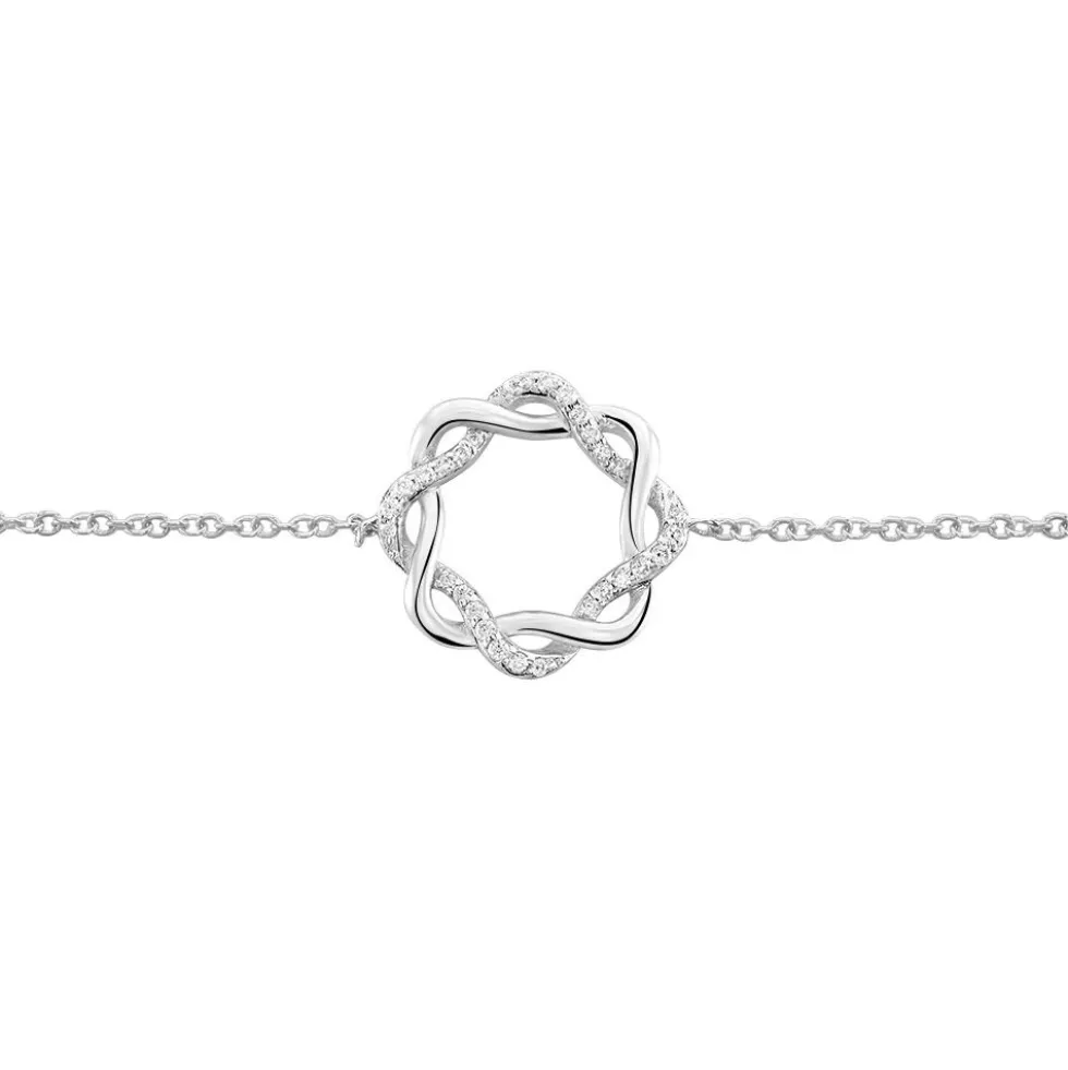 Bracelet Calandra Argent Blanc Oxyde De Zirconium