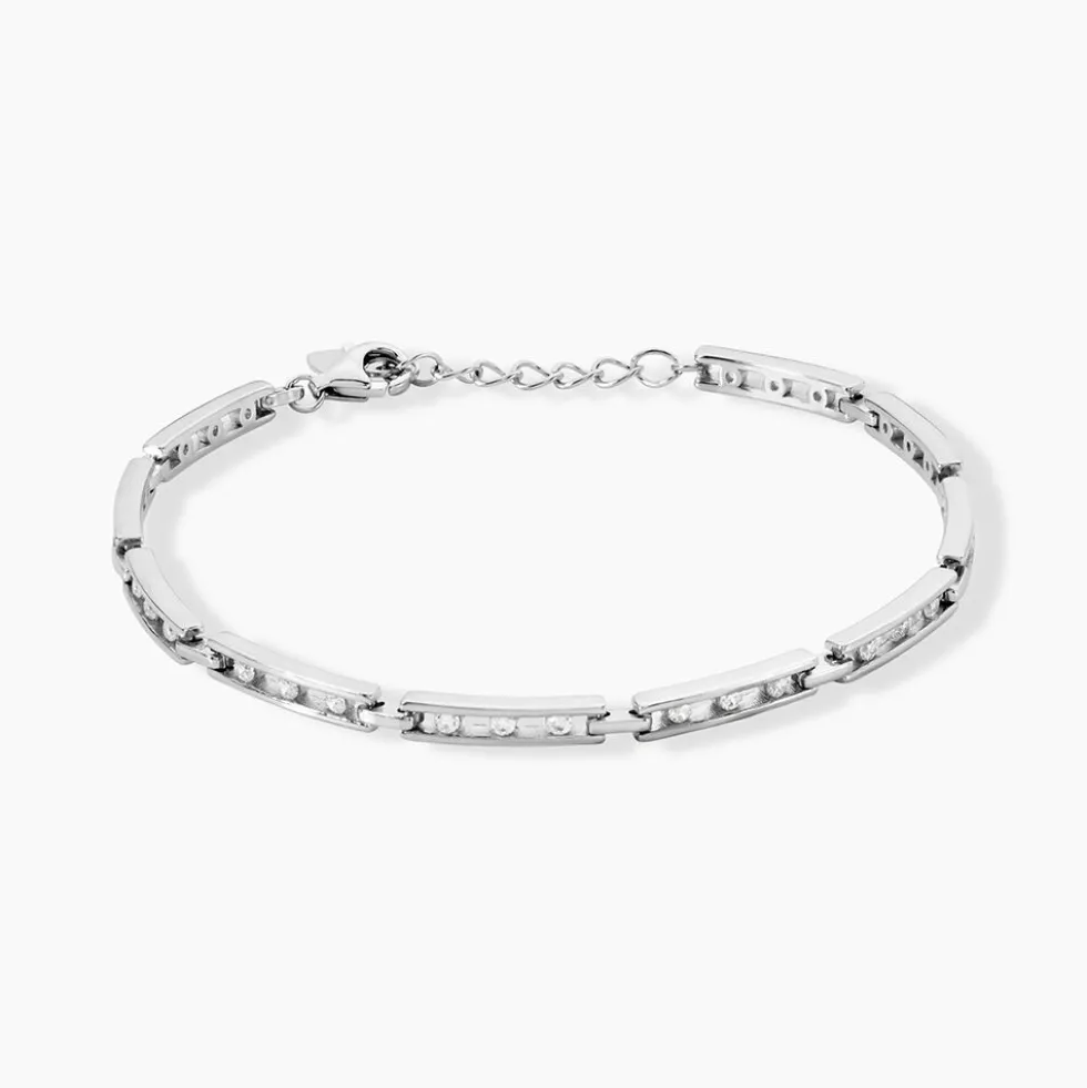 Bracelet Calina Argent Blanc Oxyde De Zirconium