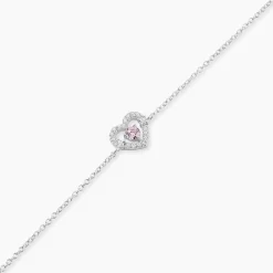 Bracelet Carren Argent Blanc Oxyde De Zirconium