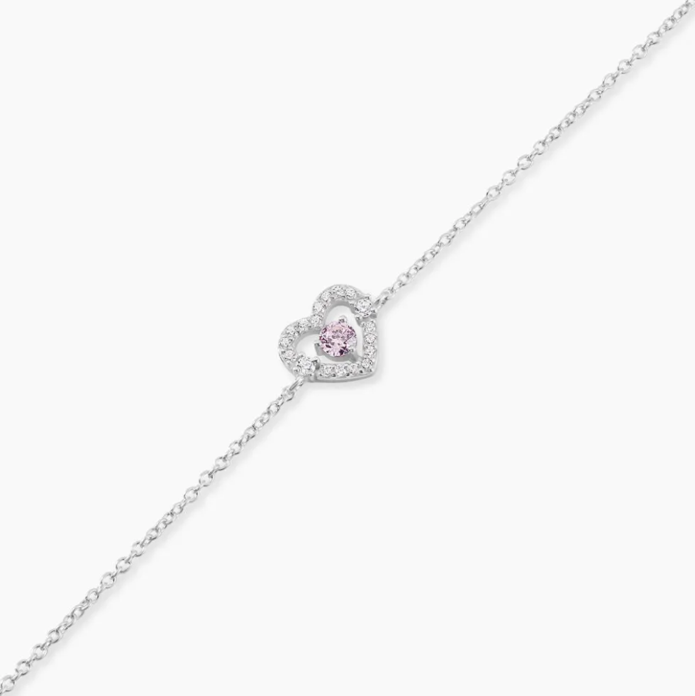 Bracelet Carren Argent Blanc Oxyde De Zirconium