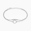 Bracelet Claramay Argent Blanc
