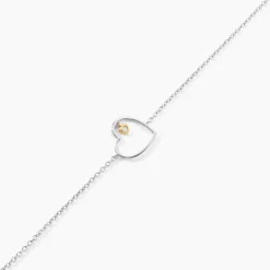 Bracelet Cleane Or Jaune Argent Blanc Oxyde De Zirconium