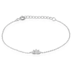 Bracelet Coeur Gravable Or Blanc