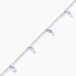 Bracelet Collie Argent Blanc Oxyde De Zirconium