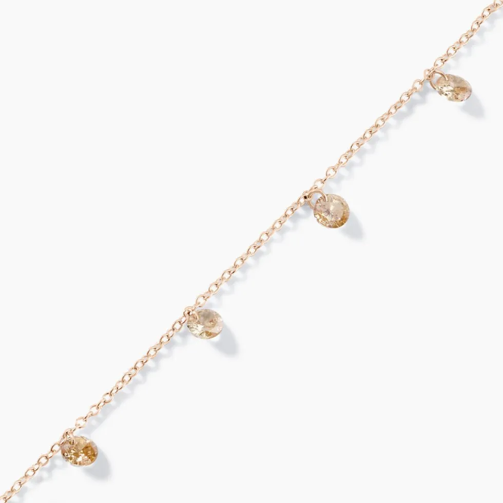 Bracelet Collie Argent Rose Oxyde De Zirconium