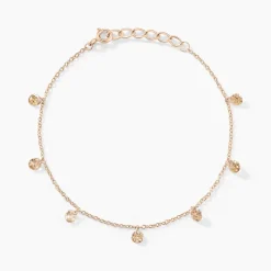 Bracelet Collie Argent Rose Oxyde De Zirconium