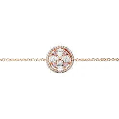 Bracelet Collin Argent Rose Oxyde De Zirconium