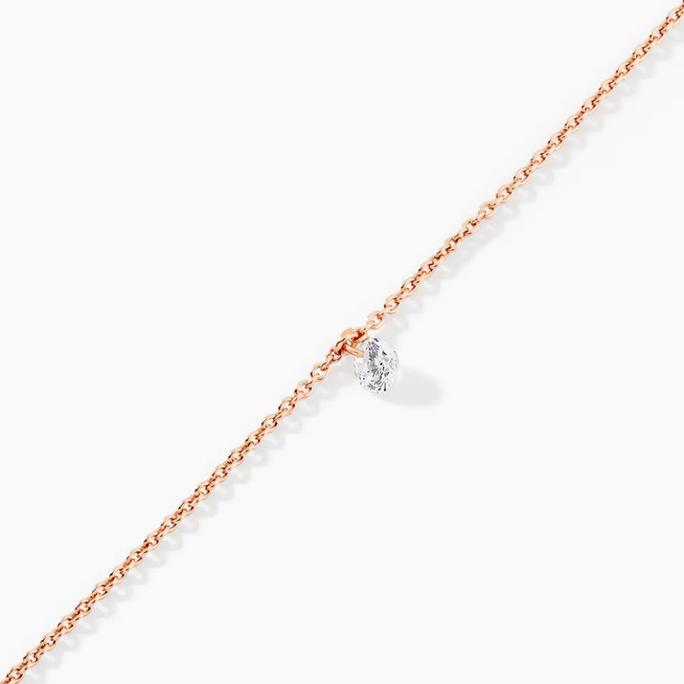 Bracelet Constantin Argent Rose Oxyde De Zirconium