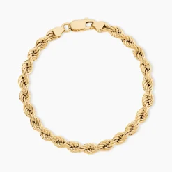 Bracelet Cordelia Maille Corde Or Jaune