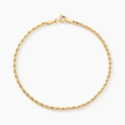 Bracelet Cordelia Maille Corde Or Jaune