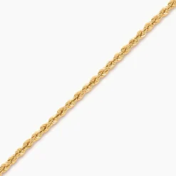 Bracelet Cordelia Maille Corde Or Jaune