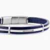 Bracelet Cuir De Vache Bleu