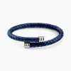 Bracelet Cuir De Vache Bleu
