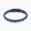 Bracelet Cuir De Vache Bleu
