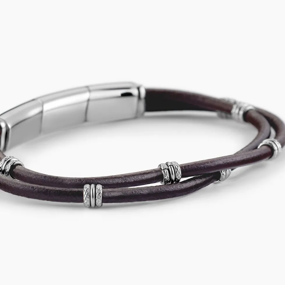 Bracelet Cuir De Vache Marron