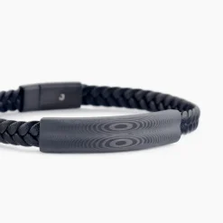Bracelet Cuir De Vache Noir