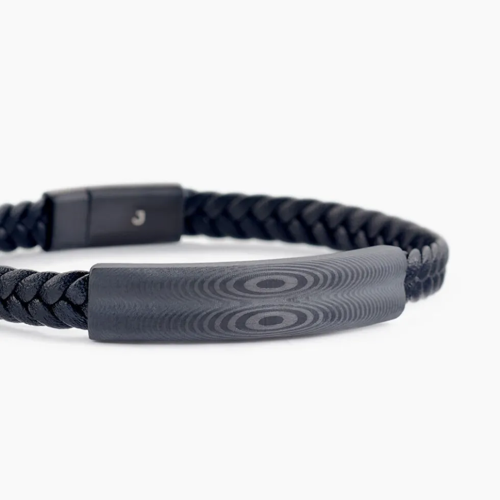 Bracelet Cuir De Vache Noir