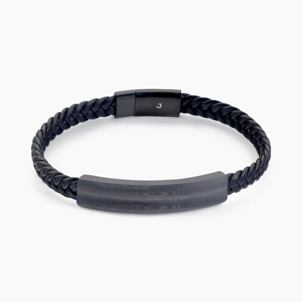 Bracelet Cuir De Vache Noir