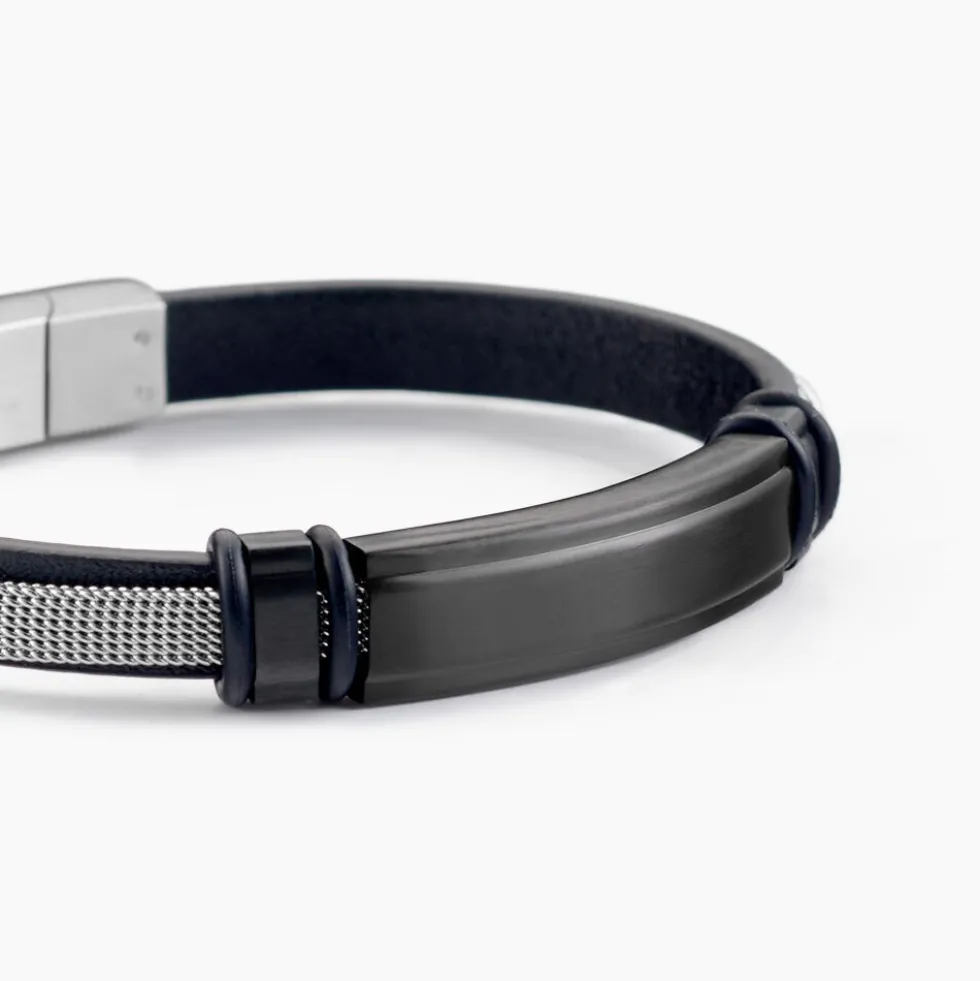 Bracelet Cuir De Vache Noir