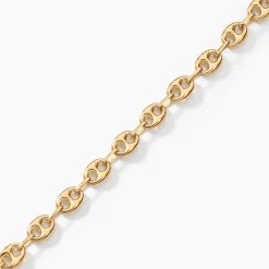 Bracelet Dami Maille Grain De Café Or Jaune