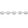 Bracelet Dami Maille Grain De Cafe Or Blanc