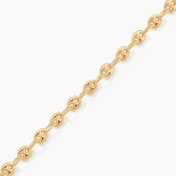 Bracelet Dami Maille Grain De Cafe Or Jaune