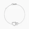 Bracelet Davia Argent Blanc Oxyde De Zirconium