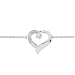 Bracelet Daviane Argent Blanc Oxyde De Zirconium