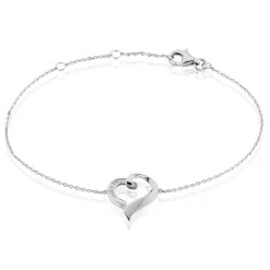 Bracelet Daviane Argent Blanc Oxyde De Zirconium
